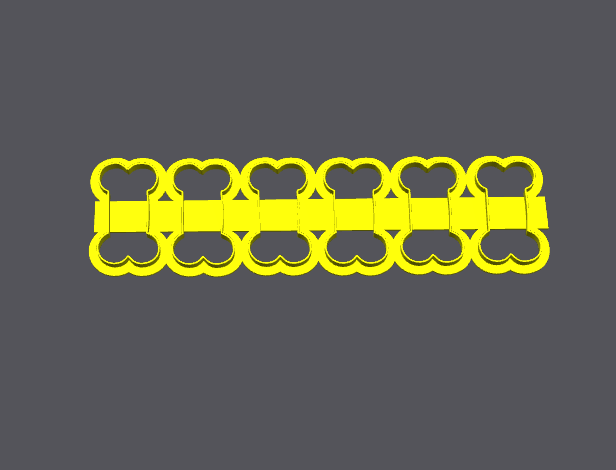 ossi x6 multipli v1 stampino per biscotti cookie cutter