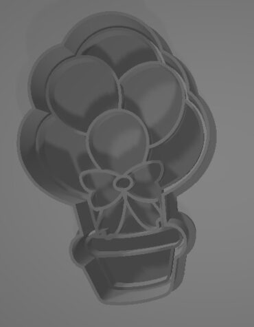 palloncini mongolfiera cesta con fiocco stampino per biscotti cookie cutter