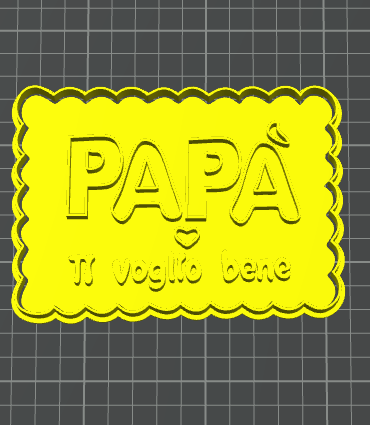 papà ti voglio bene festa del papà stampino per biscotti cookie cutter
