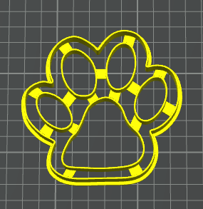 paw patrol cookie cutter stampino biscotti gatto zampa pasta fondente glassa v1 stampino per biscotti cookie cutter