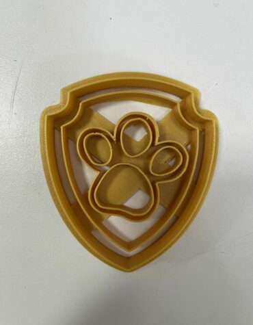 paw patrol logo stampino per biscotti cookie cutter