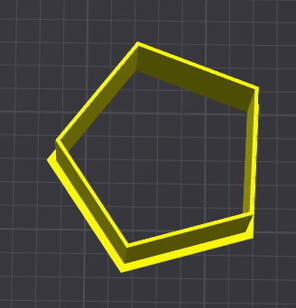 pentagono v1 stampino per biscotti cookie cutter
