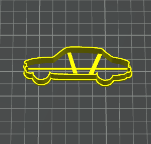 peugeot auto contorno stampino per biscotti cookie cutter