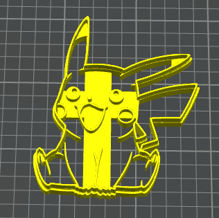 pikachu che sorride pokemon stampino per biscotti cookie cutter