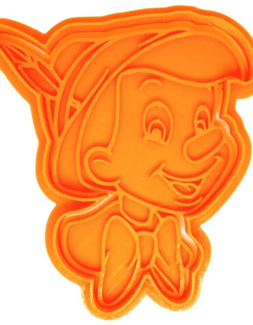 pinocchio con papillon stampino per biscotti cookie cutter