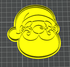 santa claus natale christmas stampino per biscotti cookie cutter