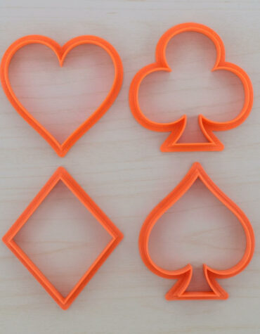 semi poker cuori quadri fiori picche Cookie Cutter Fondant Biscuit Icing Bake stampino biscotti
