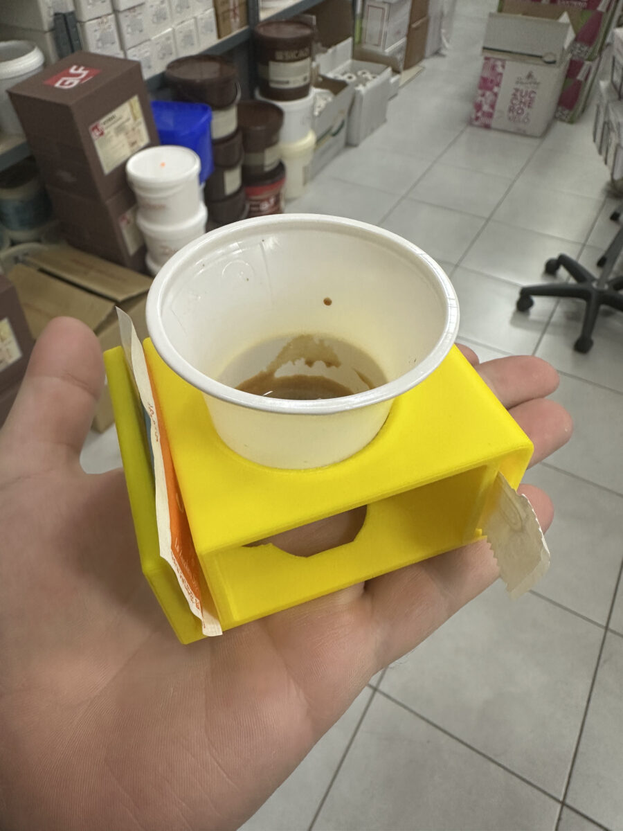 stand bicchierino caffè zucchero stecca