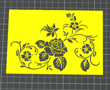 stencil fiori