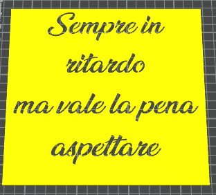 stencil frase sempre in ritardo ma vale la pena aspettare v0