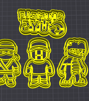 stumble guys stampino per biscotti cookie cutter