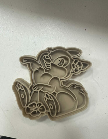 tamburina coniglio bambi stampino per biscotti cookie cutters