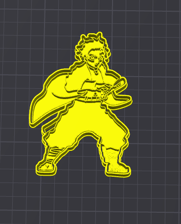 tanjiro demon slayer stampino per biscotti cookie cutter