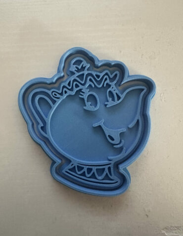 teiera Mrs. Potts la bella e la bestia stampino per biscotti cookie cutter