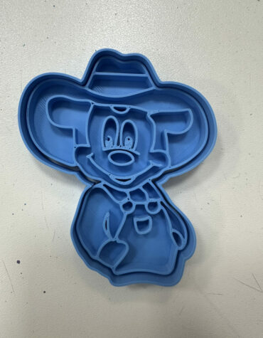 topolino fattoria con cappello stampino per biscotti cookie cutter 2