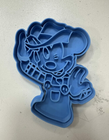topolino fattoria con cappello stampino per biscotti cookie cutter 3