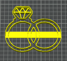 two rings stampino per biscotti cookie cutter