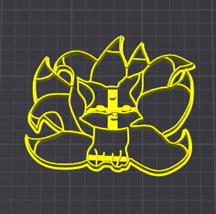 volpe a nove code Naruto stampino per biscotti cookie cutter