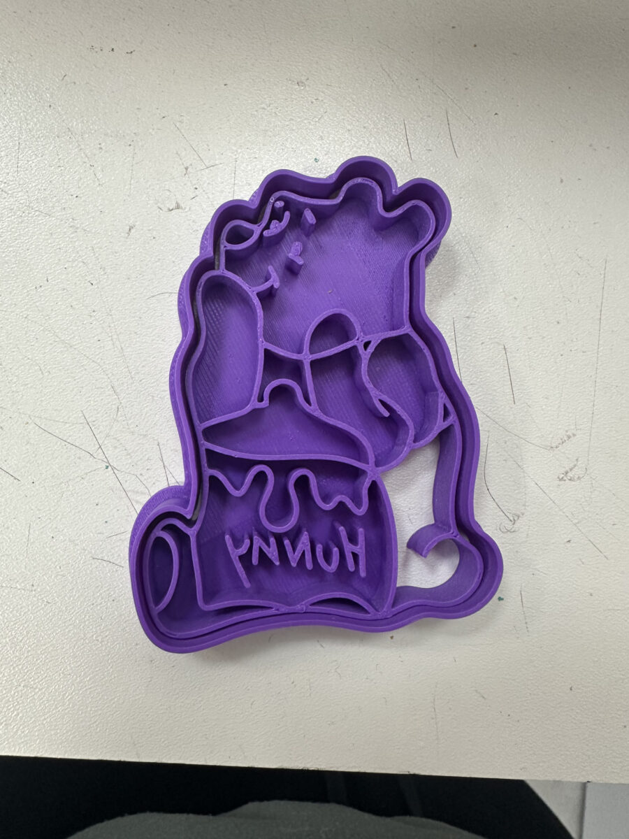 winnie the pooh con barattolo di miele stampino per biscotti cookie cutter