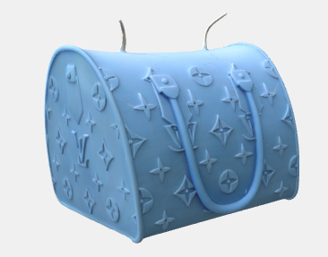 borsa lv louis vuitton stampino in silicone candele