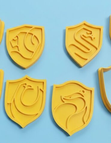 Harry Potter Inspired Cookie Cutter Set 4 Hogwarts House Crests