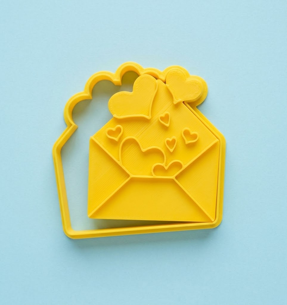 San Valentino Love Lettera Con Cuoricini Formine Per Biscotti Cookie Cutter