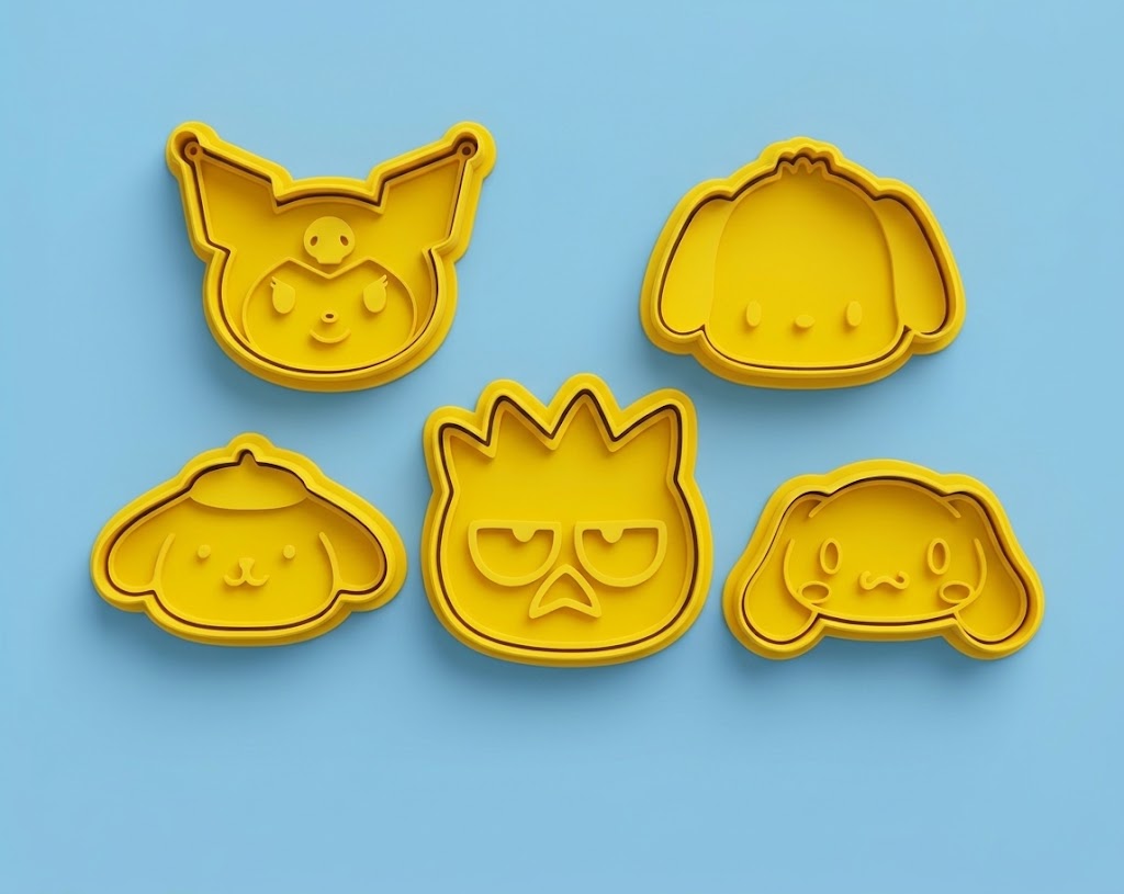 Stamp And Cutter Set for cookies or playdoh