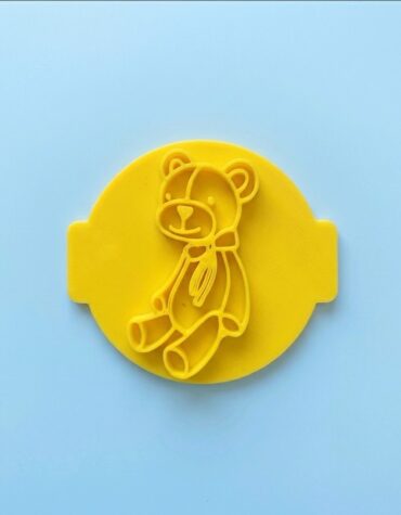 Timbro per biscotti in rilievo orsacchiotto | tagliabiscotti baby shower