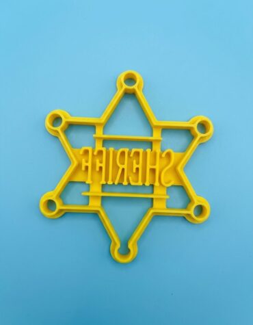 Distintivo sceriffo stampino per biscotti cookie cutter