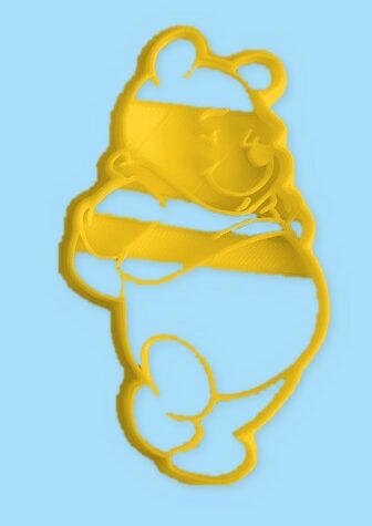 Winnie the pooh con le mani indietro stampino per biscotti cookie cutter