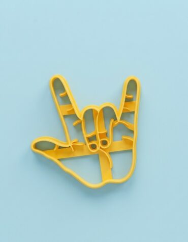 corna mano gesto i love you stampino per biscotti cookie cutter