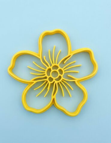 fiore con bocciolo stampino per biscotti cookie cutter